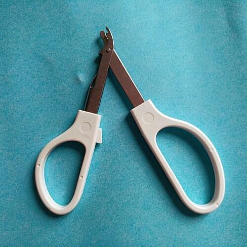 2pcs Medical Stainless Steel Nail Foreskin Removal Device Postoperative Disposable Skin Suture Suture Removal Device Skin Nail