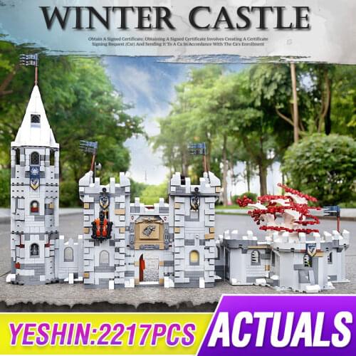 2217PCS MOC Creative Toys The New Winterfell Castle Model sets Building Blocks Bricks Kids Educational DIY Toys Birthday Gifts