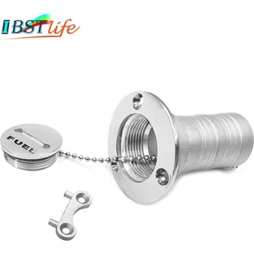 38 or 50mm Boat Hardware Fuel Deck Filler 316 marine grade stainless steel Key Cap boat accessories Socket yacht Caravans1.5" 2"