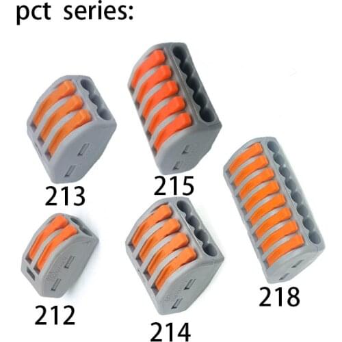 5pcs 10 pcs pct212/213/214/215/218 compact wire connector block compact wire connection connector cable conductor terminal rod