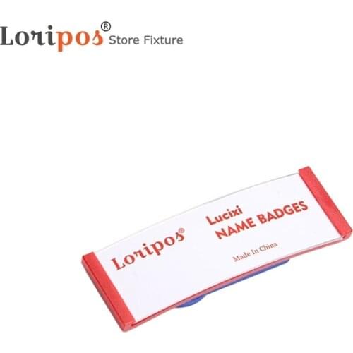 63x22mm Magnetic Name Tag Badge Holder Magnet Badges Card Id Holders Work Employee Card With Magnet Fastener Buckle