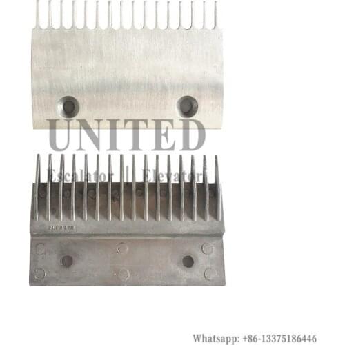 Escalator Aluminum Comb Plate 2L08779 L145mm W100mm Hole Space 90mm 16Teeth CENTER MIDDLE