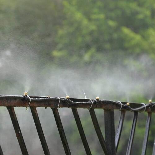 Wetting and dust removal atomization garden plant automatic waterer spray cooling watering suit lazy irrigation system device