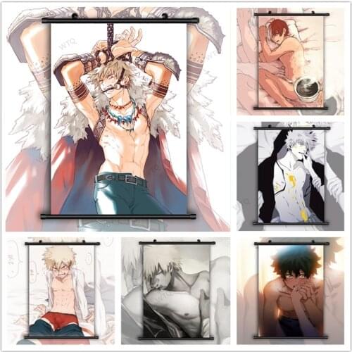 Boku My Hero Academia Yaoi Bakugou Katsuki Canvas Painting Wall Decor Wall Art Posters and Prints Picture Room Decor Home Decor