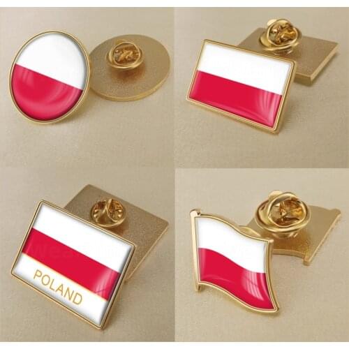 Coat of Arms of Poland/Polish Flag National Emblem Brooch/Badges/Lapel Pins