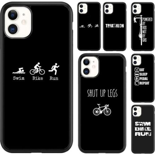 MaiYaCa Swim Bike Run Triathlon Phone Case Cover For iPhone 5 SE 6 6s 7 8 plus X XR XS 11 12 pro max Samsung Galaxy S8 S9 S10