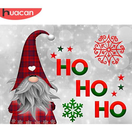HUACAN 5d Diamond Painting Christmas Pictures Home Decor DIY Diamond Embroidery Cross Stitch Santa Claus Home Decor