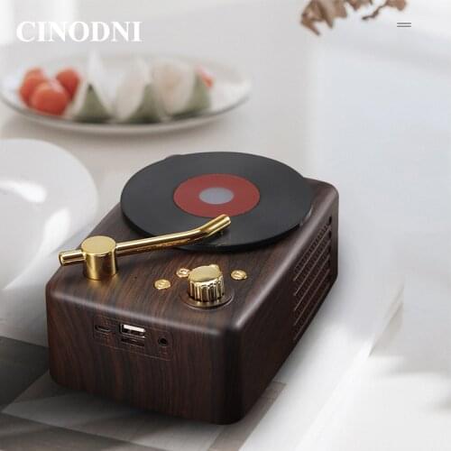 Classic Retro Bluetooth Wireless Speaker Support FM Radio TF Card AUX USB Music Playback Creative Antique Bluetooth Speaker T12