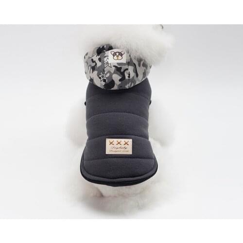 Pet Dog Clothes Cute Coat Puppy Autumn Winter Two-legged Clothing Cotton Dog Hoodies