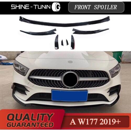 Front bumper spoiler suitable for A class W177 2019+ A200 A180 a35 a45 front body kit