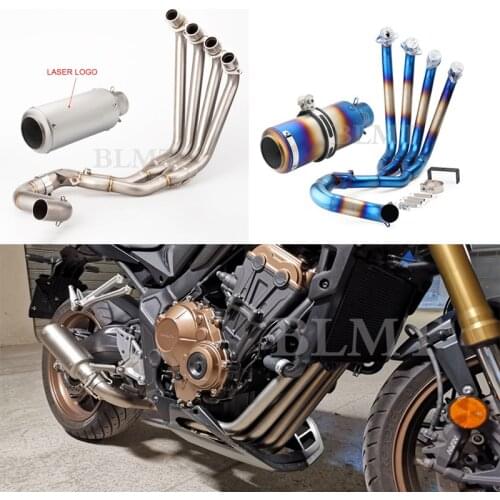 CBR650F Motorcycle Full Exhaust System Header Pipe Front Pipe For HONDA CBR650F CB650F CBR650R 2014-2019 without Exhaust