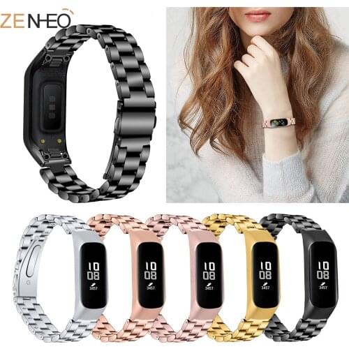 New Fashion style watch strap for Samsung Galaxy fit-e SM-R375 Smart bracelet men women replacement Stainless steel watch strap