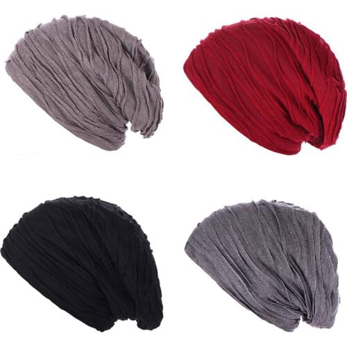 Spring Summer Casual Hats for Women Slouchy Men Unisex Thin Hat Solid Color Skullies Beanies Teenager Hip Hop Snap Cap Bonnet