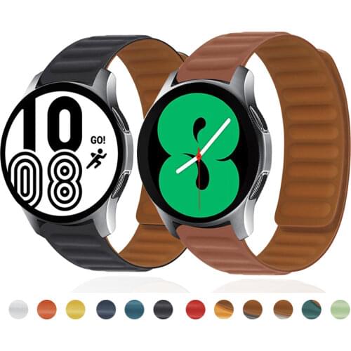 20mm 22mm Strap Silicone Magnetic for Samsung Galaxy Watch Band 42mm 46mm Galaxy Watch 3 45mm 41mm for Amazfit Bip GTR Strap