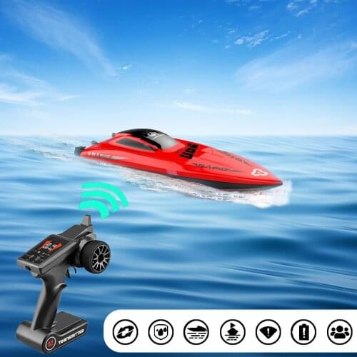 UDI 009 High Speed 30KM/H Racing Yacht Double Cover Waterproof RC Boat 2.4G Self-correcting Swimming Pool Outdoor Toy