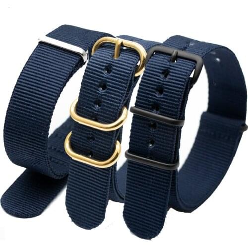 Military Sport Mens Watch Band Nylon Replacement Watchband Fashion Bracelet Accessories 18/20/22/24mm For Nato Strap
