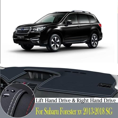 High-quality leather instrument panel protection pad and light-proof pad for Subaru Forester xv 2013-2018 SG SH car accessories