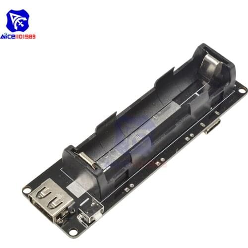 Diymore WeMos D1 ESP32 ESP32S Raspberry Pi 18650 Battery Charger Shield Board V3 Micro USB Type-C 5V 2A/3V 1A Output for Arduino