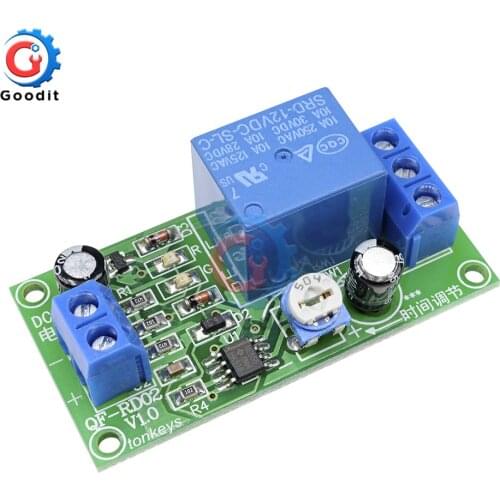 10PCS/Lot 12V 1 Channel Relay Board Timer Delay Relay Module 0-60s Adjustable NE555 Trigger Delay Timer Relay Shield for Arduino