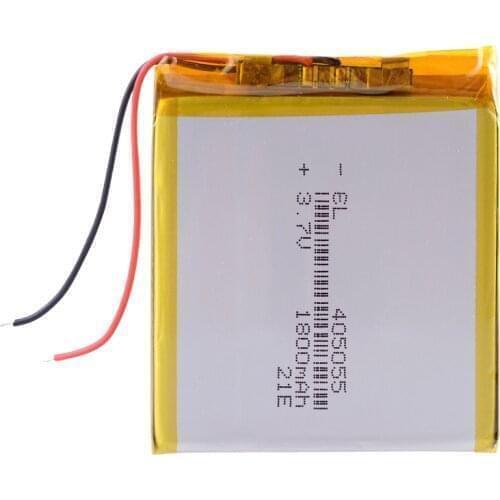 3.7V 1800mAh 405055 Lithium Polymer Li-Po li ion Rechargeable Battery For Mp3 MP4 MP5 GPS mobile old smartphones registrar
