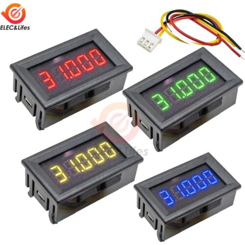 3 Wire DC 0-33.000V 0-33V Digital Voltmeter 5-digits bit High Precision Voltage Meter Tester Red/Blue/Green/Yellow