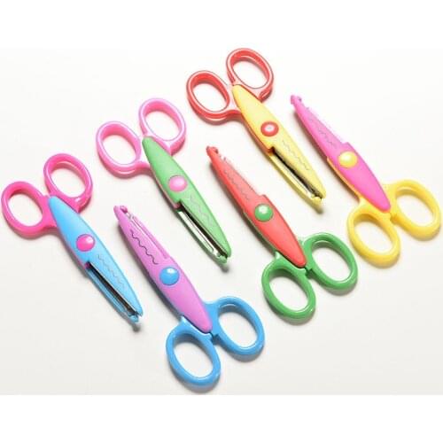 6PCS Scrapbook photo album DIY Laciness Zig Zag scissor creative diary craft cut handicraft handmade school paper pinking shear