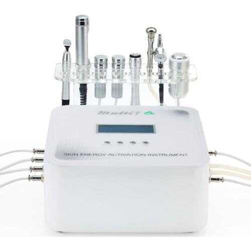 7 in 1 Multifunction Needle Free Mesotherapy Electroporation Machine Bipolar RF Skin Lift Micro Derma Pen for Ance Treatment