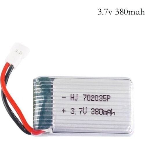 3.7V 380mAh for Hubson X4 Ladybird RC Quodcopter 3.7 V 380mah 25C Battery For F47 F48 F180 Wholesale Free Shipping 1pcs
