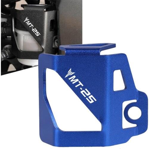 Motorcycle Accessories CNC Rear Brake Fluid Reservoir Guard Cover Protector For YAMAHA MT25 MT-25 MT 25 2015-2021 2016 2017 2018