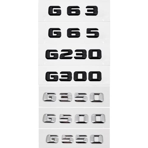 Auto Styling For Benz G63 G65 G230 G300 G350 G500 G550 for Mercedes W163 W205 Car Rear Accessories Body Emblem Metal Decoration
