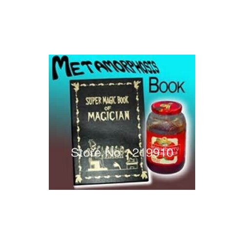 Free shipping METAMORPHOSIS MAGIC BOOK Stage Magic , Magic Trick
