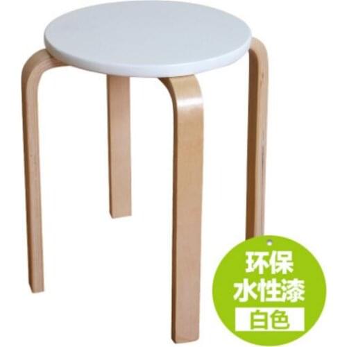 32*45cm Wooden Stool Home round Stools Living Room Dining Chair Hotel Cafe Bar Chair