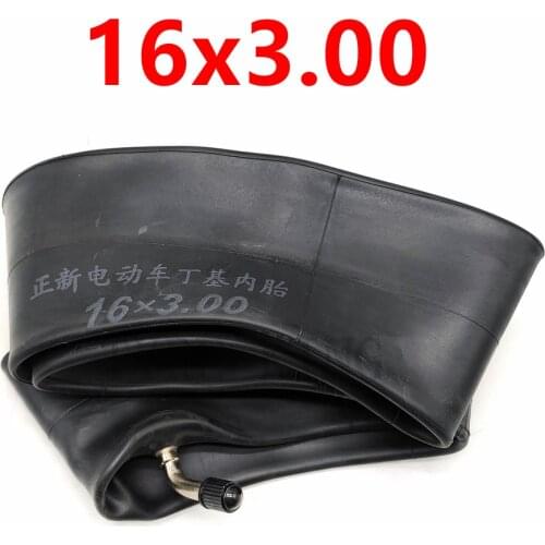 Electric Vehicle Parts 16x3.0 Inner Camera 16x3.00 Inner Tube 16 Inch Butyl Rubber Bend Valve Inner Tire