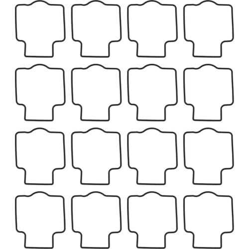 For Kawasaki ZXR750H STINGER ZXR600 ZZR1100G ZZR1200C ZZR600D ZZR600E ZX600E,Carburetor Repair Bottom Shell Gasket,16 Pc