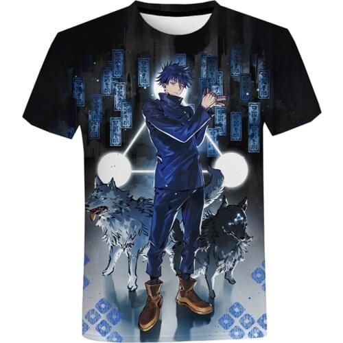 Hot Anime Jujutsu Kaisen 3D Printed T Shirt Summer Fashion Casual T-shirt Men And Women Hip Hop Harajuku Streetwear Tee Tops