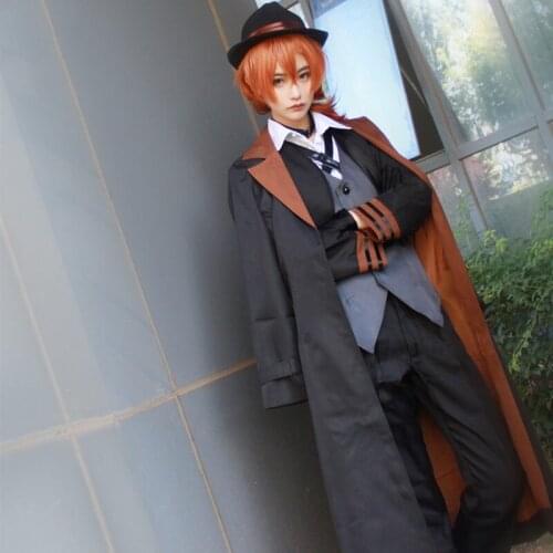 Cosplay Costume Cos Cosplay Halloween Party High Quality Costume Men/Women anime Stray Dogs Nakahara Chuuya