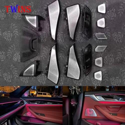 LED Ambient Light Spaeker Upgrade Kit For BMW G30 5 Series Door Tweeter Mid Loudspeaker Luminous Cover Audio HiFi Music Stereo