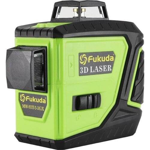 Fukuda 12 lines laser leveler Red Green beam 3D laser level Vertical Horizontal Self-leveling Cross Line laser nivel level