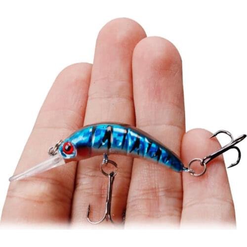 Mini Fishing Lure 2.5g/5cm Long Tongue Floating Minnow Aritificial Laser Wobblers Crankbait Hard Plastic Fishing tackle