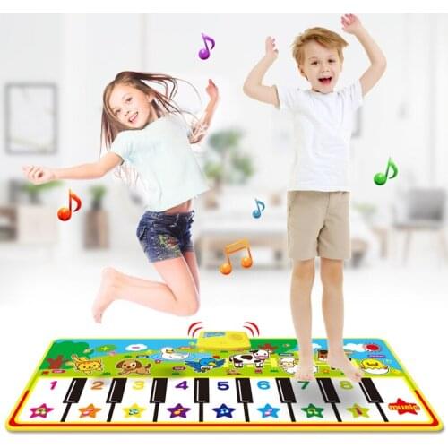 Musical Mat With Animal Voice Baby Piano Playing Carpet Music Game Instrument Montessori Toy Early Educational Toys For Children