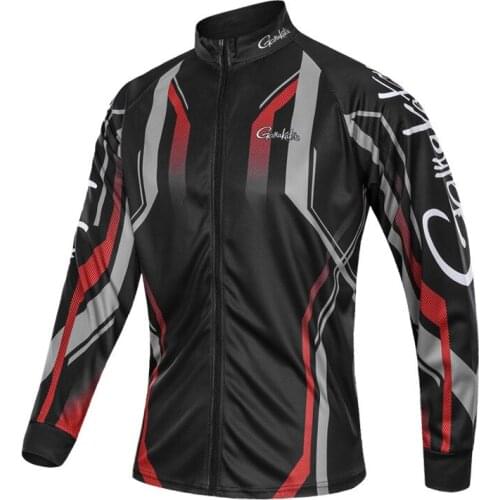 New Gamakatsu Fishing Vest Summer Men Long Sleeve Outdoor Hiking Cycling Fishing Shirt Quick Dry Breathable Fishing Clothes