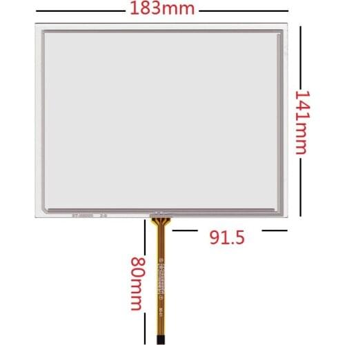 183*141mm new 8 inch resistive touch screen is suitable for industrial control equipment AT080TN52/AMT9556