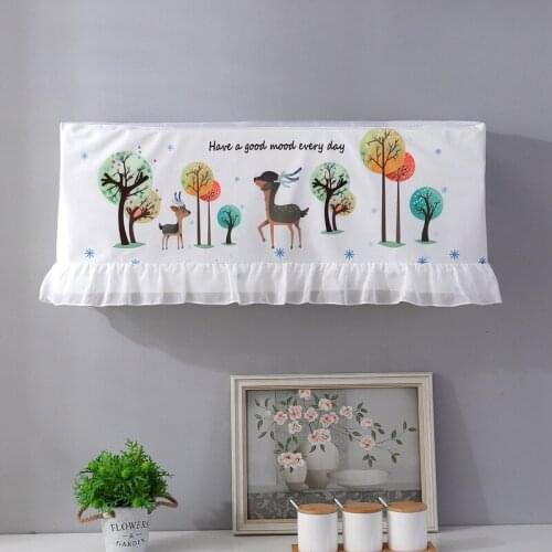 Polyester Hang-up dust-proof hood and durable wall mounted portable air conditioner cover
