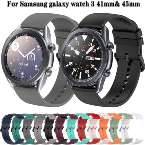 For Samsung galaxy watch 3 45mm 41mm Strap Quick release Wristband Sport Bracelet Watchbands 20mm 22mm Watch Band galaxy 46mm
