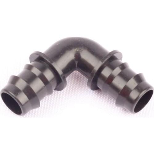 8pcs 20mm PE 90 Degree Elbow Hose Barbed Joint Garden Irrigation Greenhouse Watering Veg Plot Drip System Hose Corner Connector