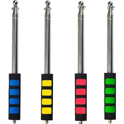 Meters Flagpoles Telescoping Telescopic Flag Pole for Teaching Pointer Tour Guide Banner Flagstaff Random Color