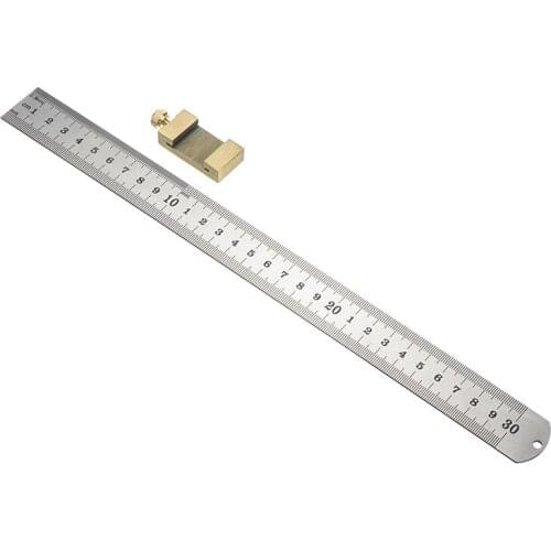 High Quality Steel Straight Ruler Workshop Rulers Double Sided Metal Ruler Measuring Tool Stationery School Office Supplies
