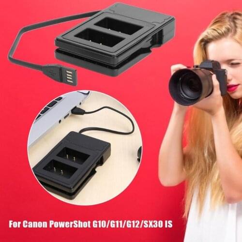 Battery Charger+ Micro USB Cable for Canon PowerShot G10 G11 G12 for Canon PowerShot Compact and Portable Carry Convenient