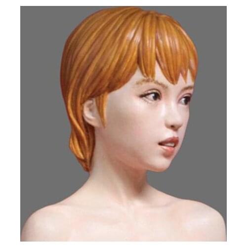 1/12 A maiden with yellow hair Resin kit Figure GK Japanese human subject matter Whole body Uncoated No colour