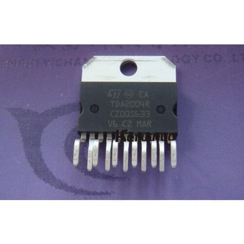 10pcs/LOT TDA2004R ST ZIP11 TDA2004IC AMP CLASS B 10W 11MULTIWATT